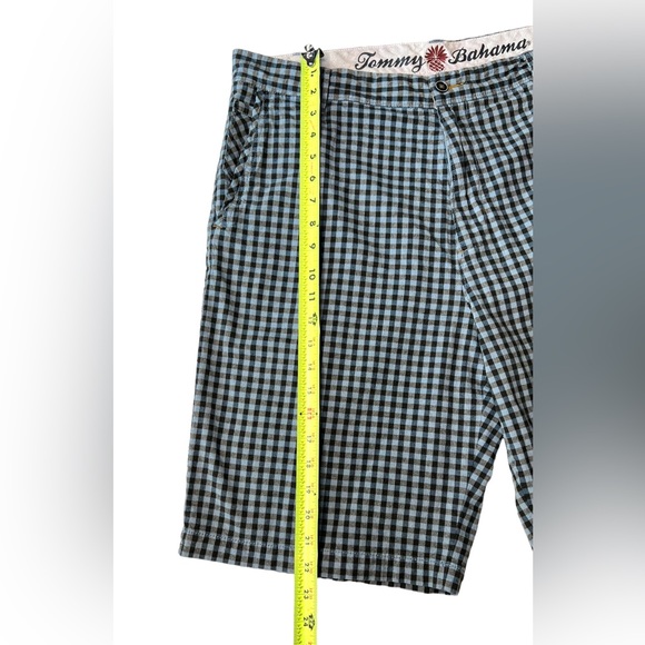 Tommy Bahama Size 36 Men's Shorts Blue Gingham Plaid - Picture 11 of 12